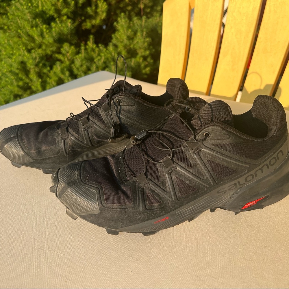 Men’s black Salomon Speed Cross 5 shoes